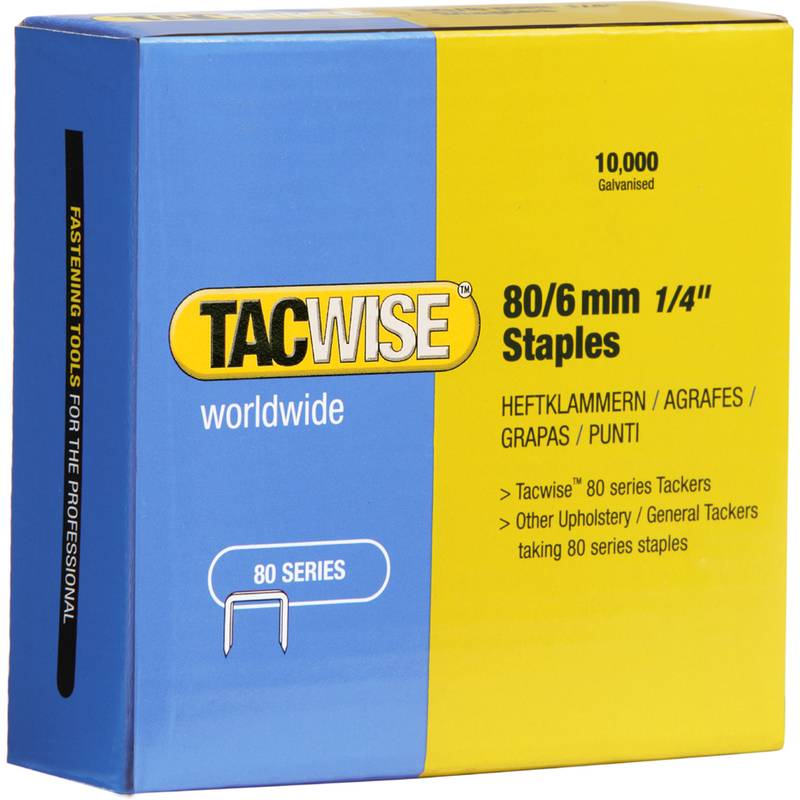 TACWISE Heftklammern 80/6 mm verzinkt, 10.000 Stück