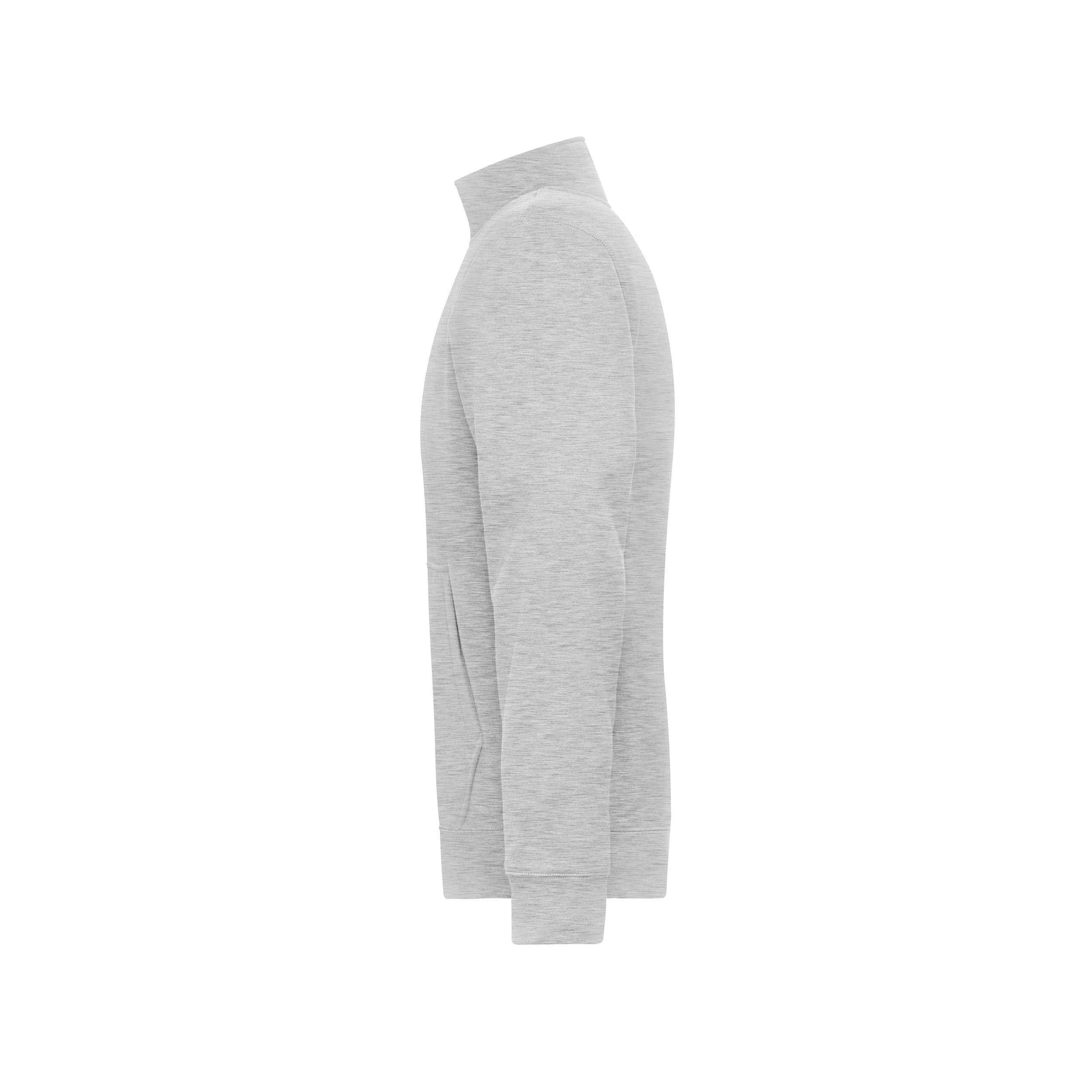 James & Nicholson® Men's Doubleface Work Jacket JN1810 grey-heather_XS