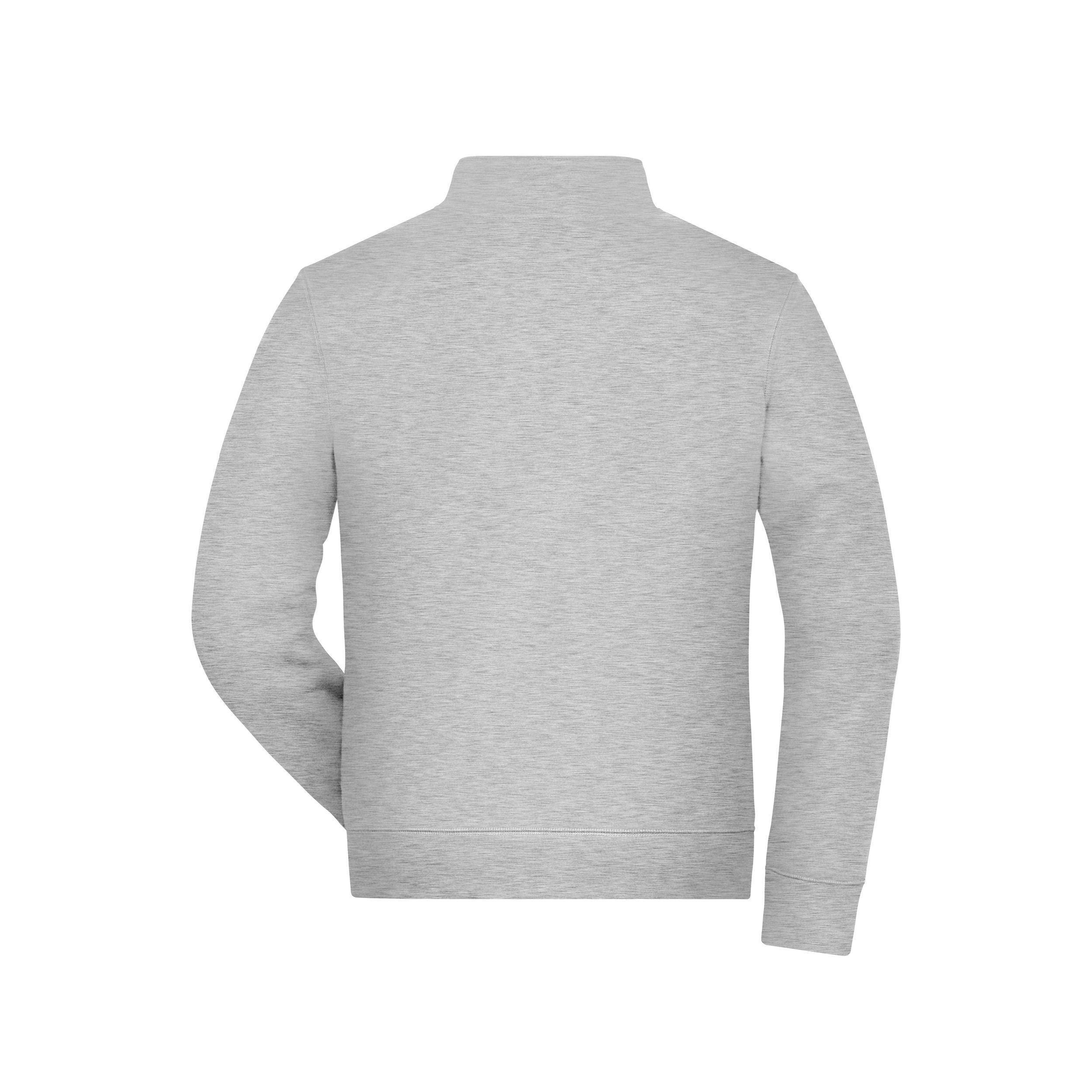 James & Nicholson® Men's Doubleface Work Jacket JN1810 grey-heather_5XL