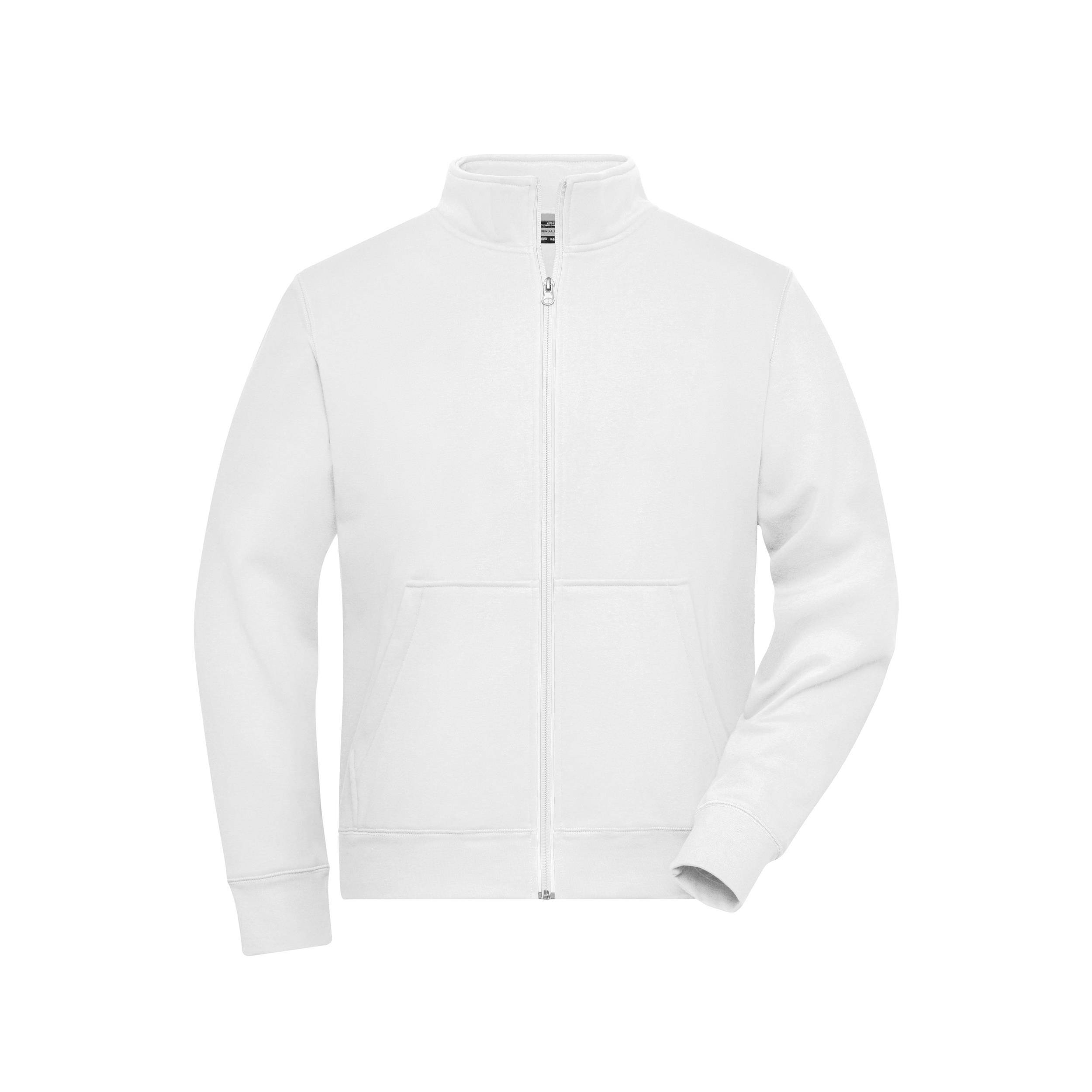 James & Nicholson® Men's Doubleface Work Jacket JN1810 white_S