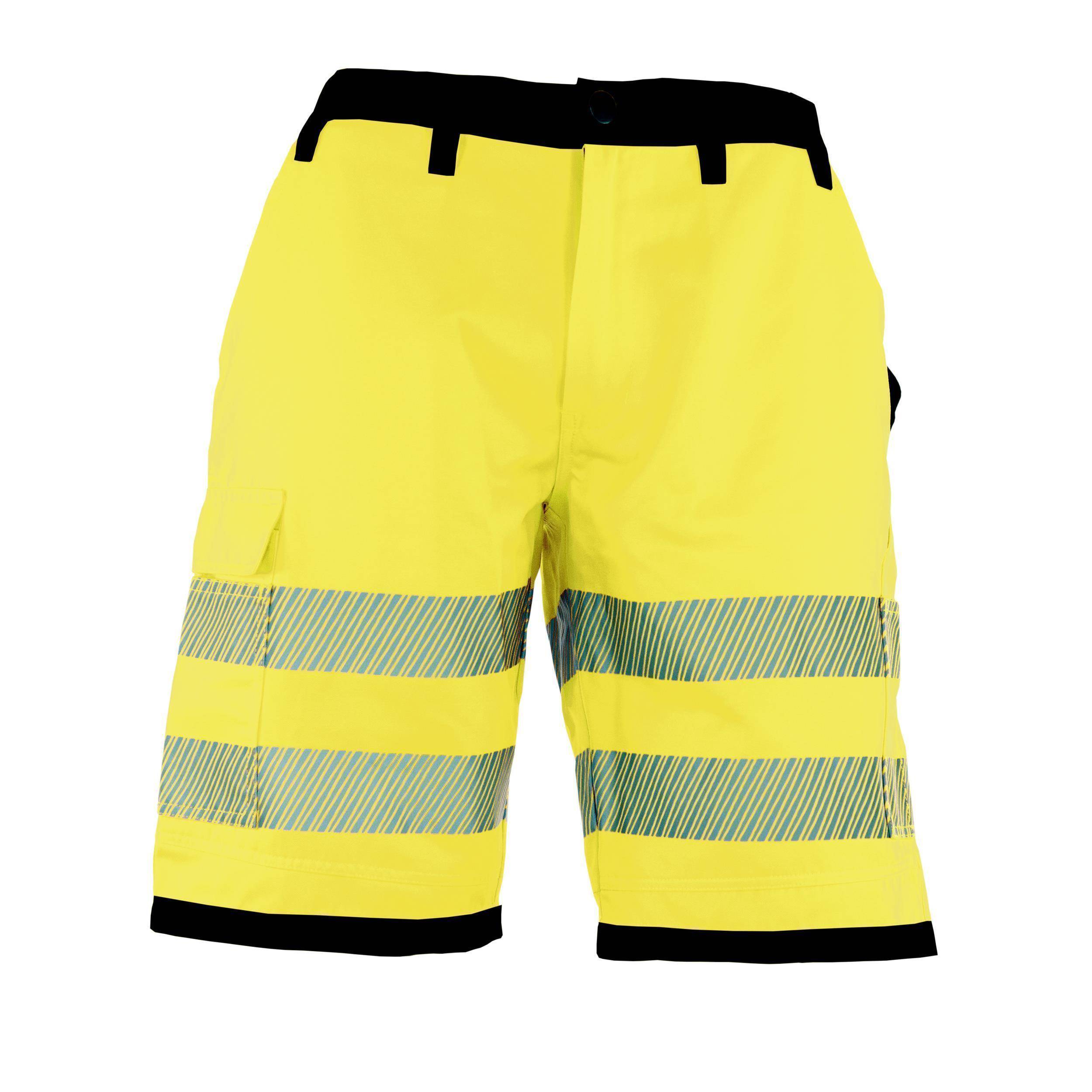 Korntex® EOSST - Hi-Vis Shorts mit schwarzen Partien -EN ISO 20471 Signal-Gelb/Schwarz_58