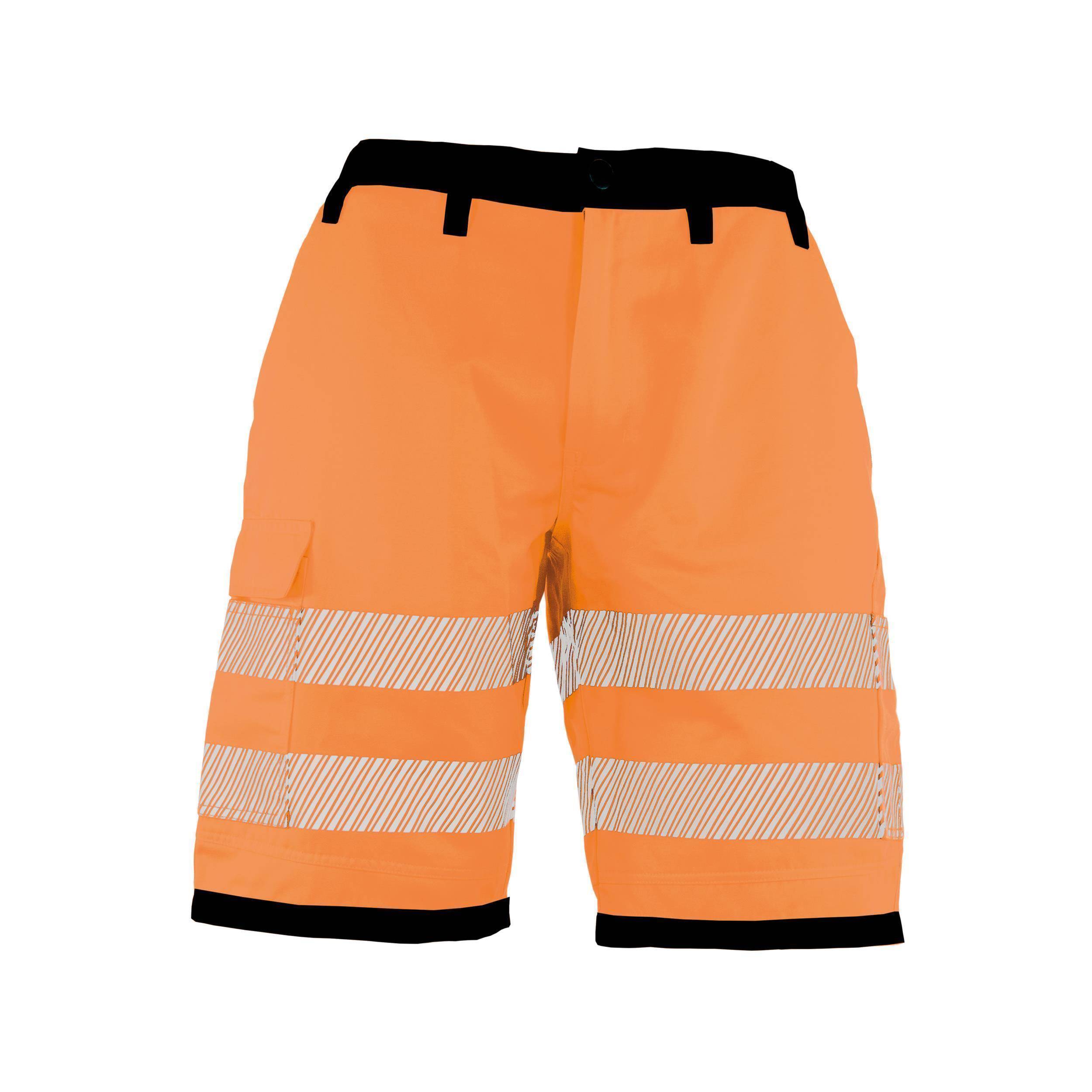 Korntex® EOSST - Hi-Vis Shorts mit schwarzen Partien -EN ISO 20471 Signal-Orange/Schwarz_54