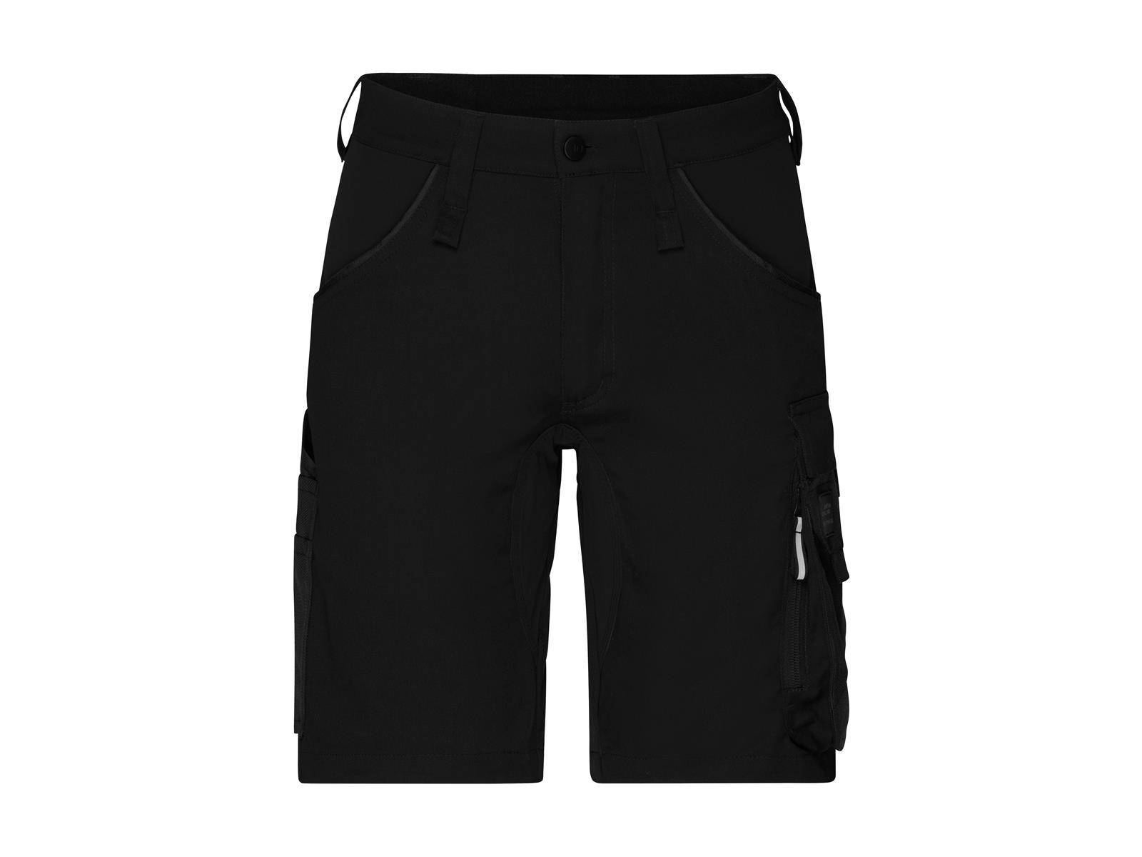 James & Nicholson® JN1811 Workwear Stretch-Bermuda Slim Line black/black_44