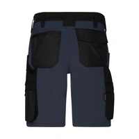 James & Nicholson® JN1811 Workwear Stretch-Bermuda Slim Line black/carbon_50 James & Nicholson® JN1811 Workwear Stretch-Bermuda Slim Line black/carbon_50