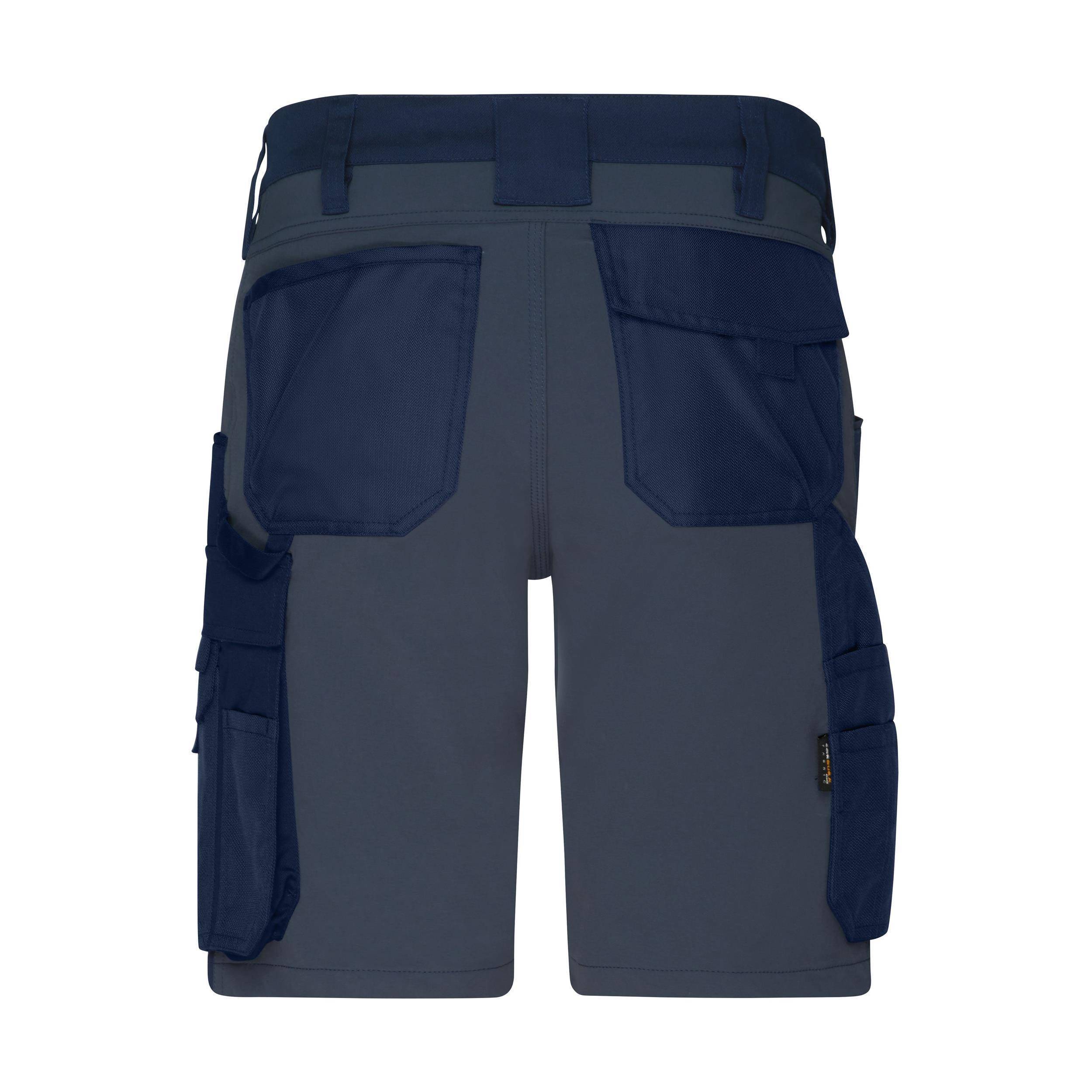 James & Nicholson® JN1811 Workwear Stretch-Bermuda Slim Line navy/carbon_46