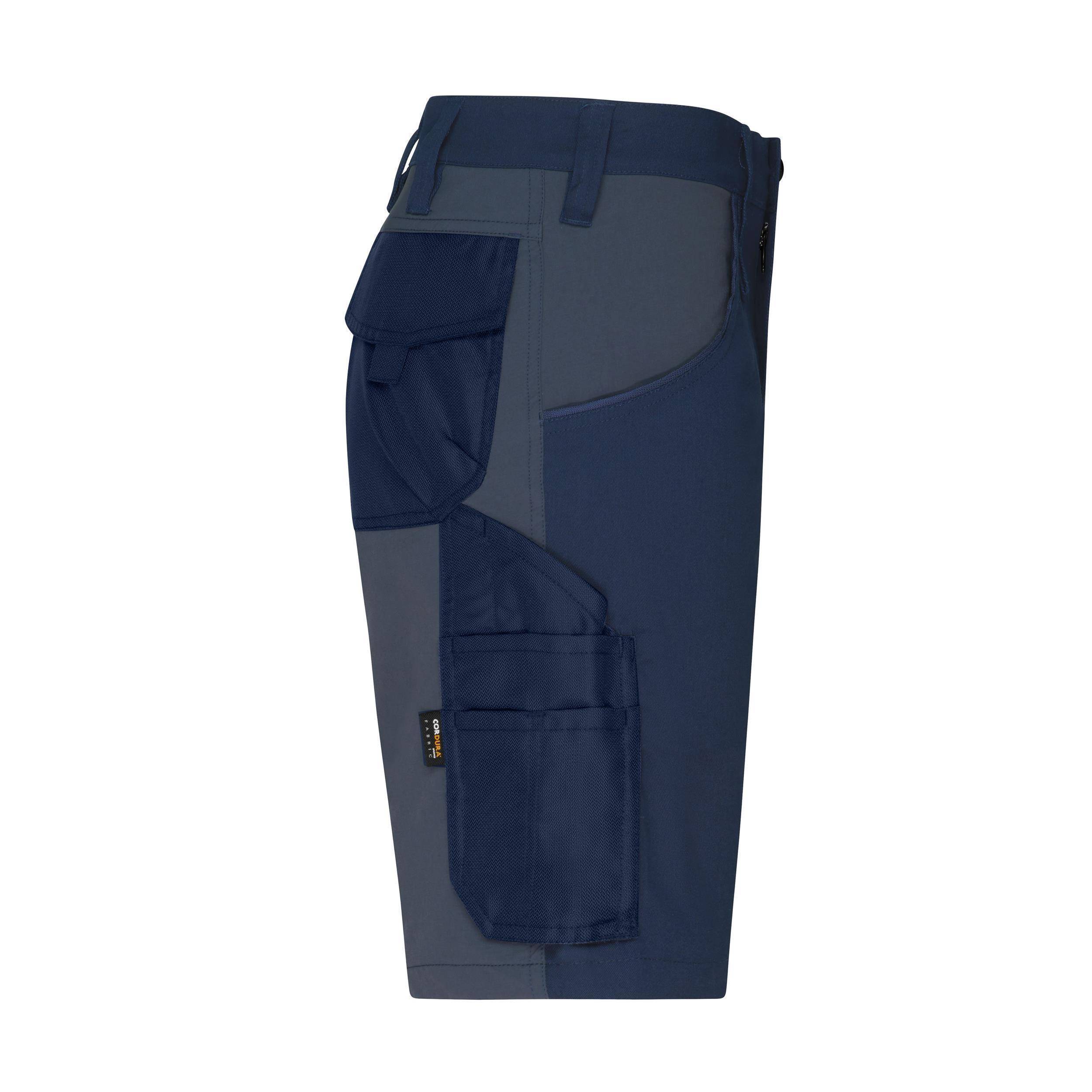 James & Nicholson® JN1811 Workwear Stretch-Bermuda Slim Line navy/carbon_44