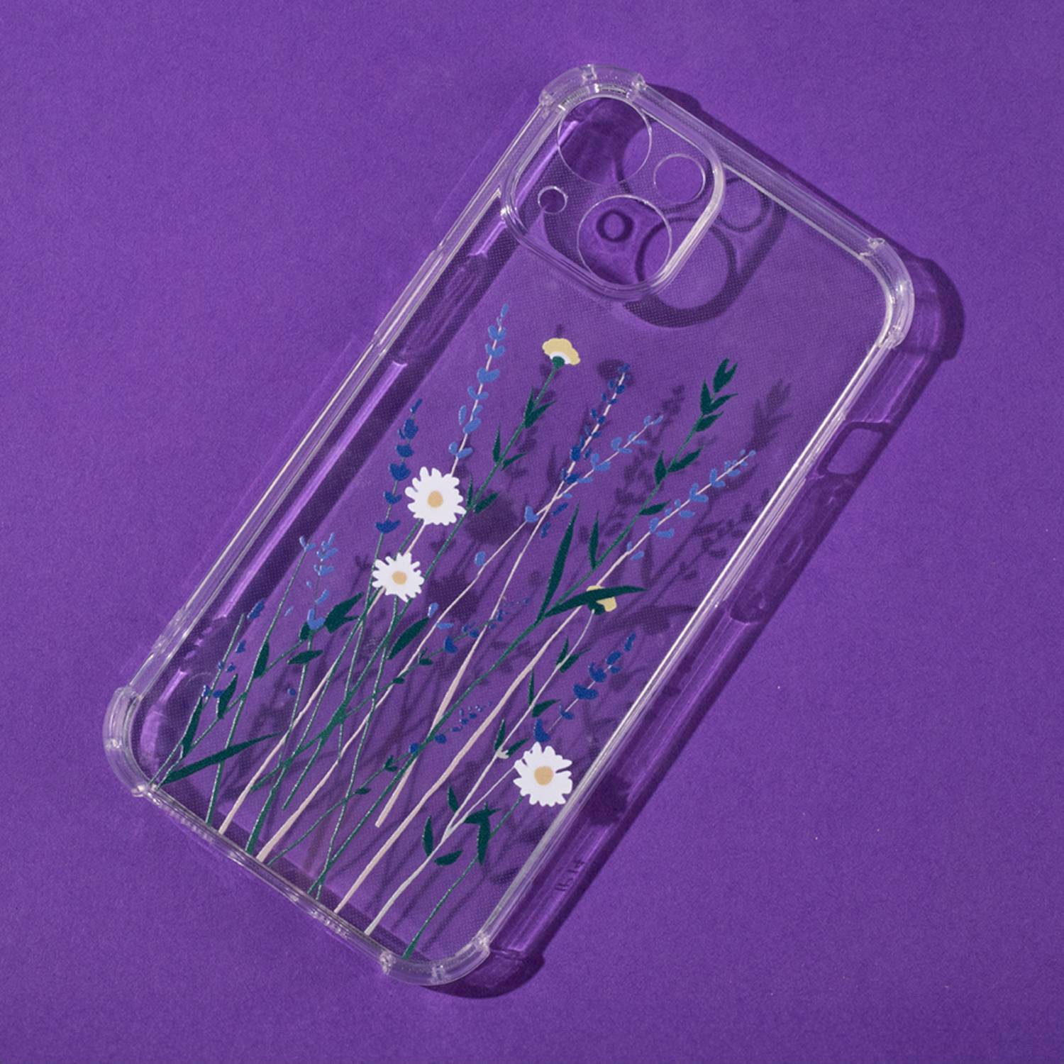 Anti Shock TPU Case Flower I für Samsung Galaxy A15, Galaxy A15 5G – Handyhülle mit verstärkten Ecken