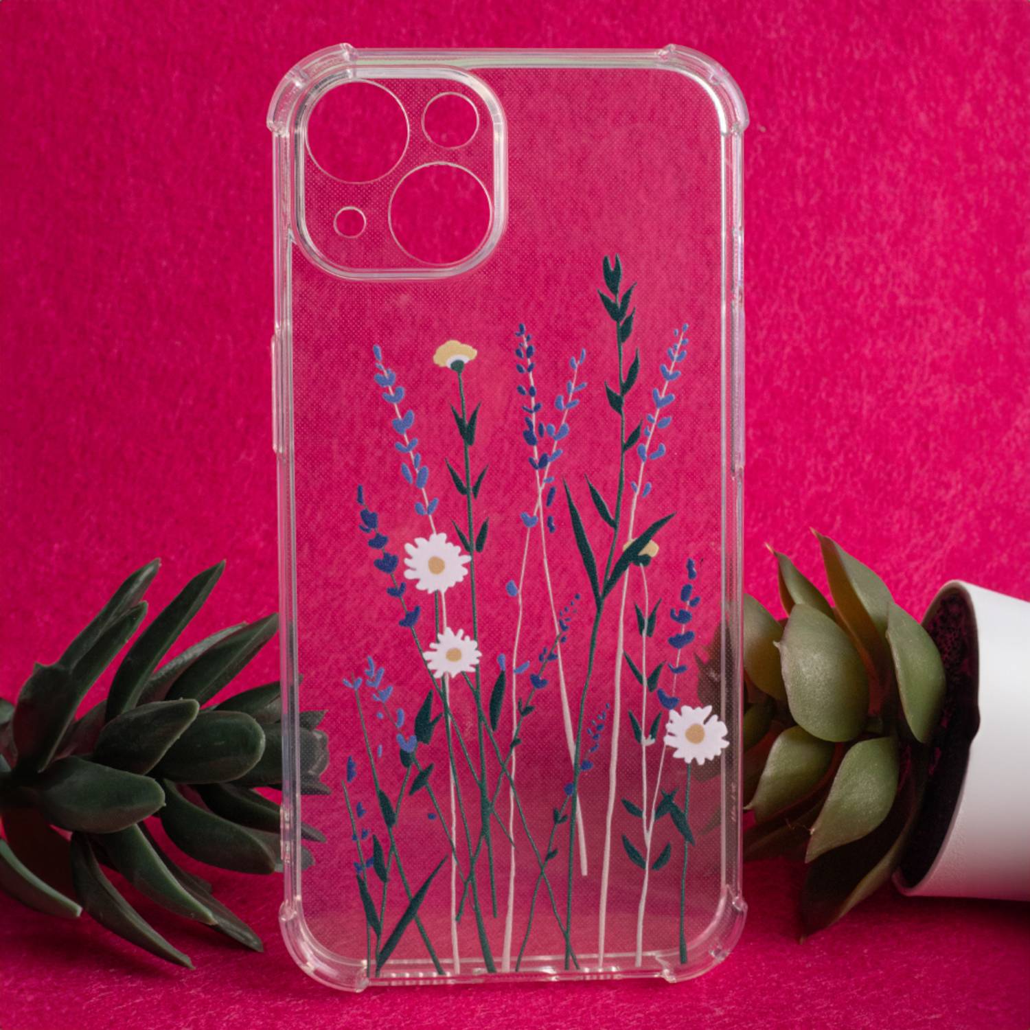 Anti Shock TPU Case Flower I für Samsung Galaxy A15, Galaxy A15 5G – Handyhülle mit verstärkten Ecken