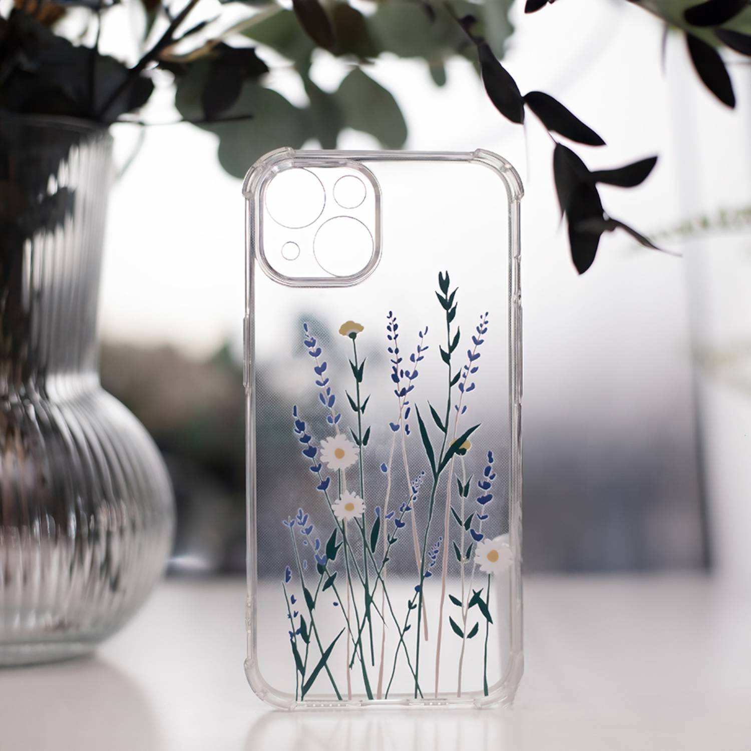 Anti Shock TPU Case Flower I für Samsung Galaxy A15, Galaxy A15 5G – Handyhülle mit verstärkten Ecken