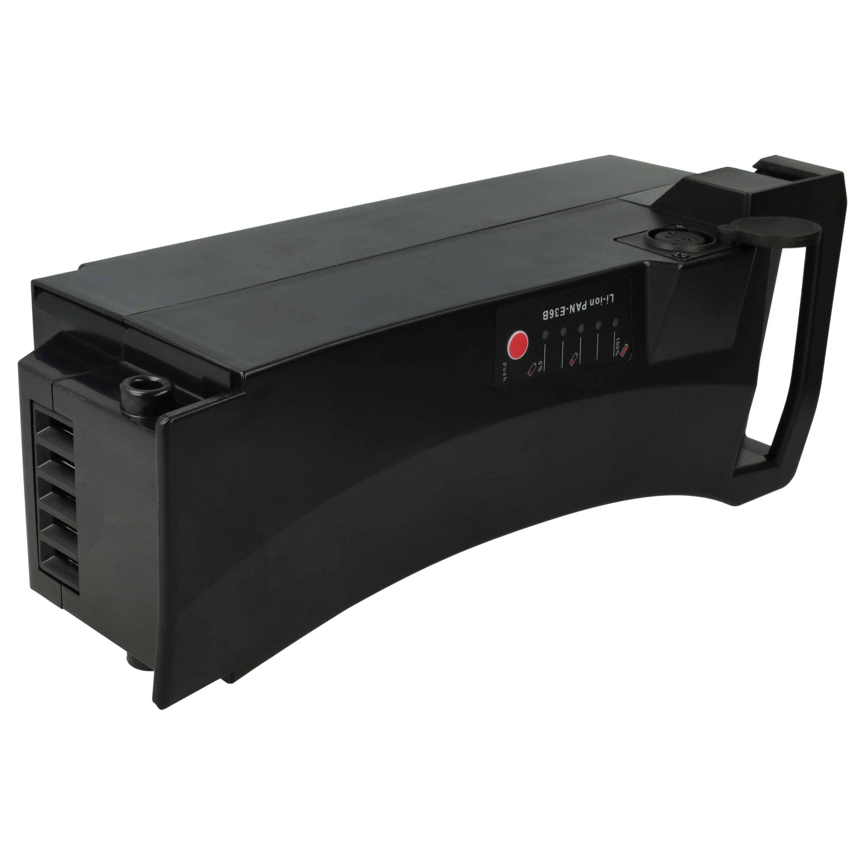 EXTENSILO Akku kompatibel mit Kalkhoff Agattu i8 HS 8-G Nexus, i8R HS 8-G Nexus, i8 8-G Nexus E-Bike (17 Ah, 36 V, Li-Ion) - Schwarz