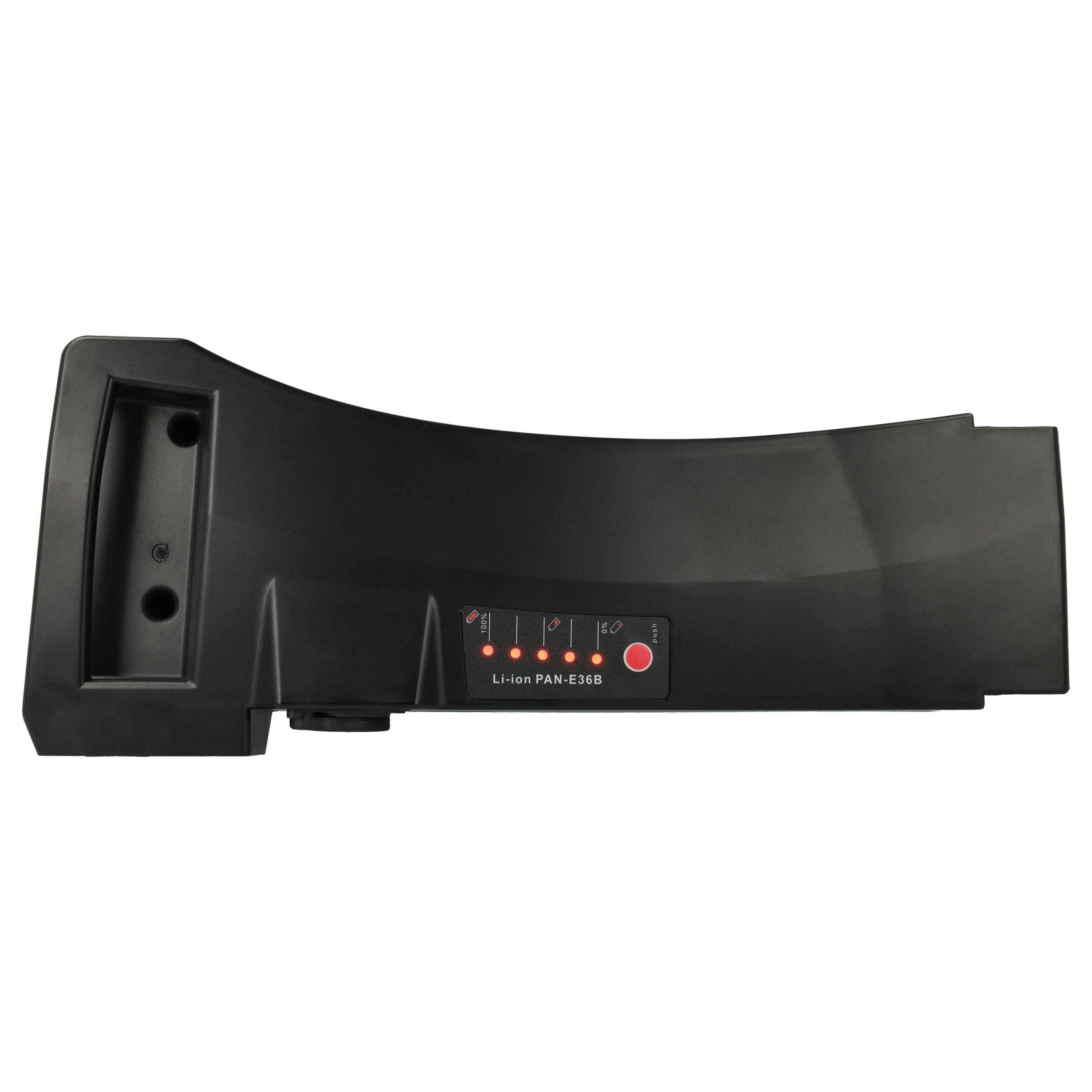 EXTENSILO Akku kompatibel mit Focus Aventura Impulse 1.0 (Damen), Aventura Impulse 1.0 E-Bike (17 Ah, 36 V, Li-Ion) - Schwarz