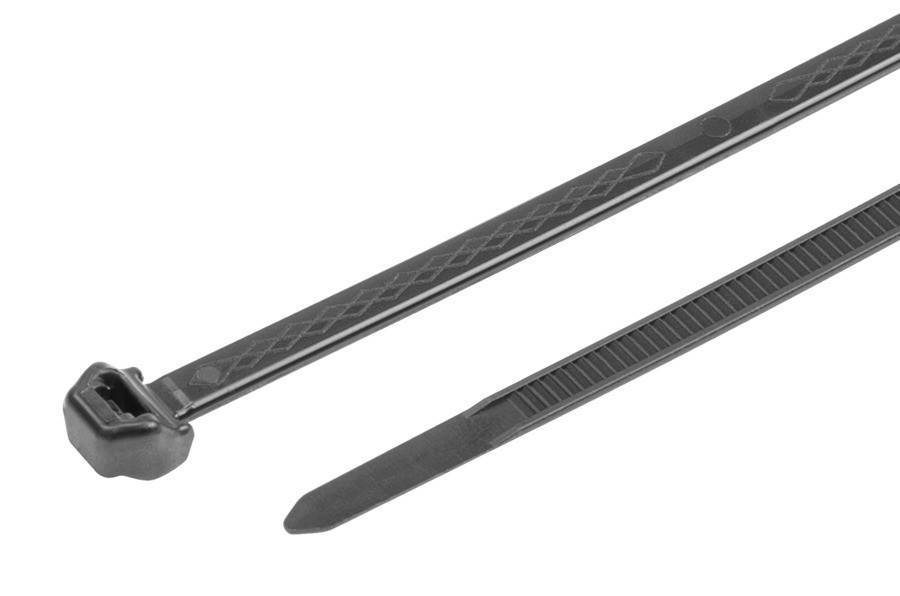 HellermannTyton Kabelbinder S50ROS-PP-BK (100)