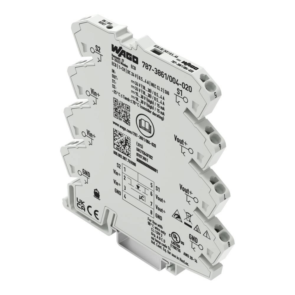 WAGO GmbH & Co. KG Schutzschalter elektroni. 787-3861/004-020