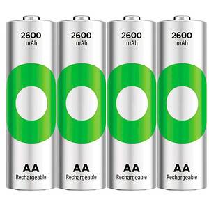 GP Battery ReCyko Mignon AA -Akku NiMH 2600 mAh 1.2 V 4 St. - AA - 2.600 mAh