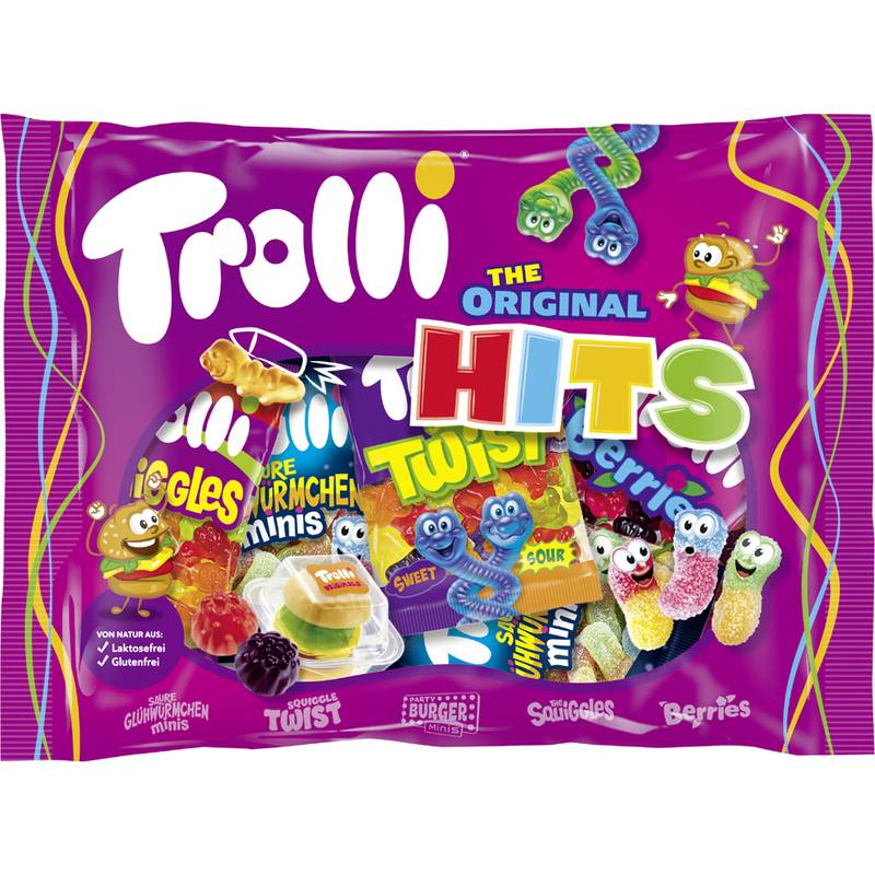 Trolli Fruchtgummi ORIGINAL HITS, 200 g Beutel