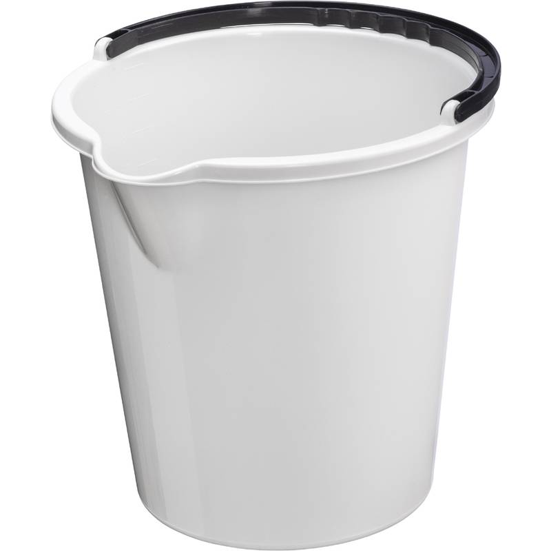 plast team Putzeimer "VANCOUVER", rund, 10 Liter, weiß