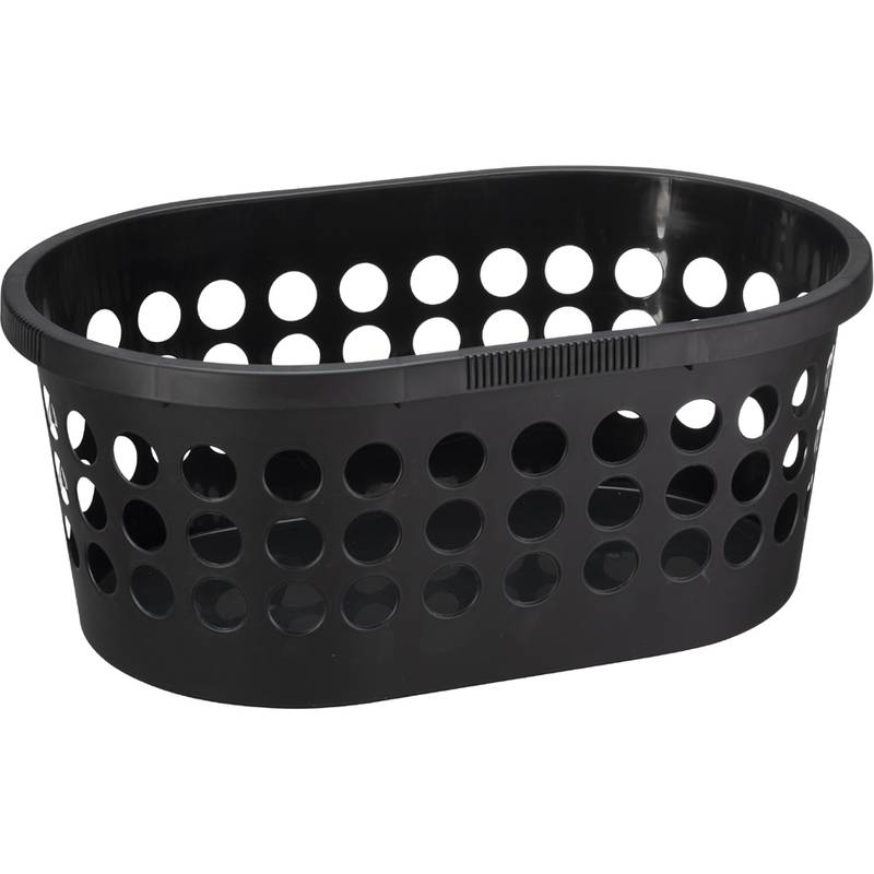 plast team Wäschekorb SPRINGFIELD, 30 Liter, schwarz