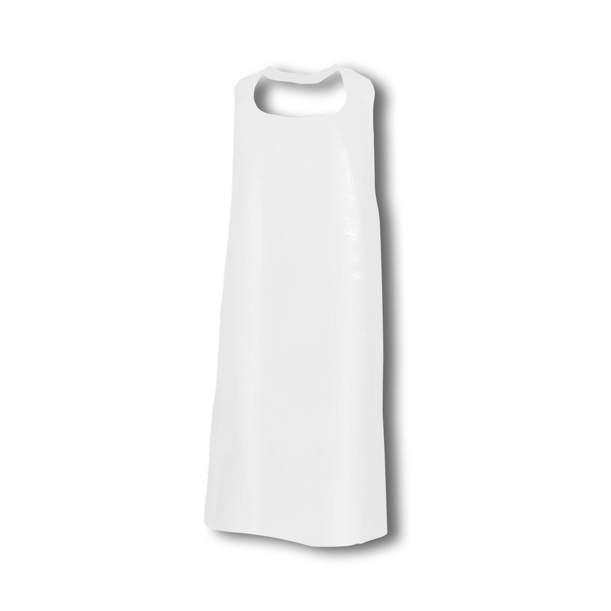 100 STÜCK Einweg Schürzen Einwegschürzen Metzger 130 x 76 Plastik Küche Labor Fleischerei Gastronomie Schutzkleidung