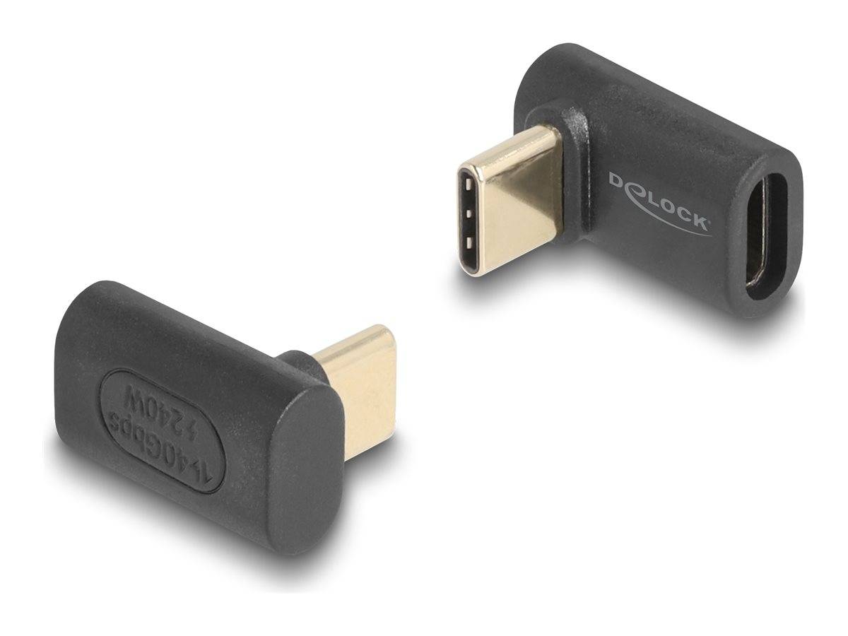 Delock - USB-Adapter - 24 pin USB-C (M) gewinkelt zu 24 pin USB-C (W)