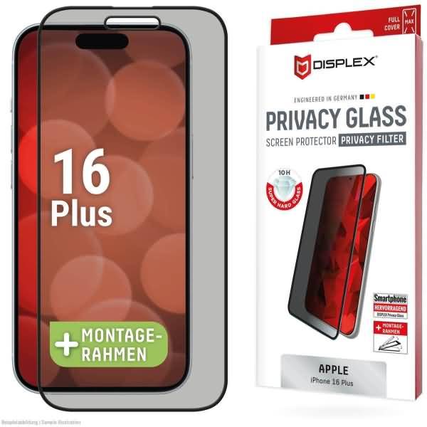 DISPLEX Privacy Glass FC iPhone 16 Plus