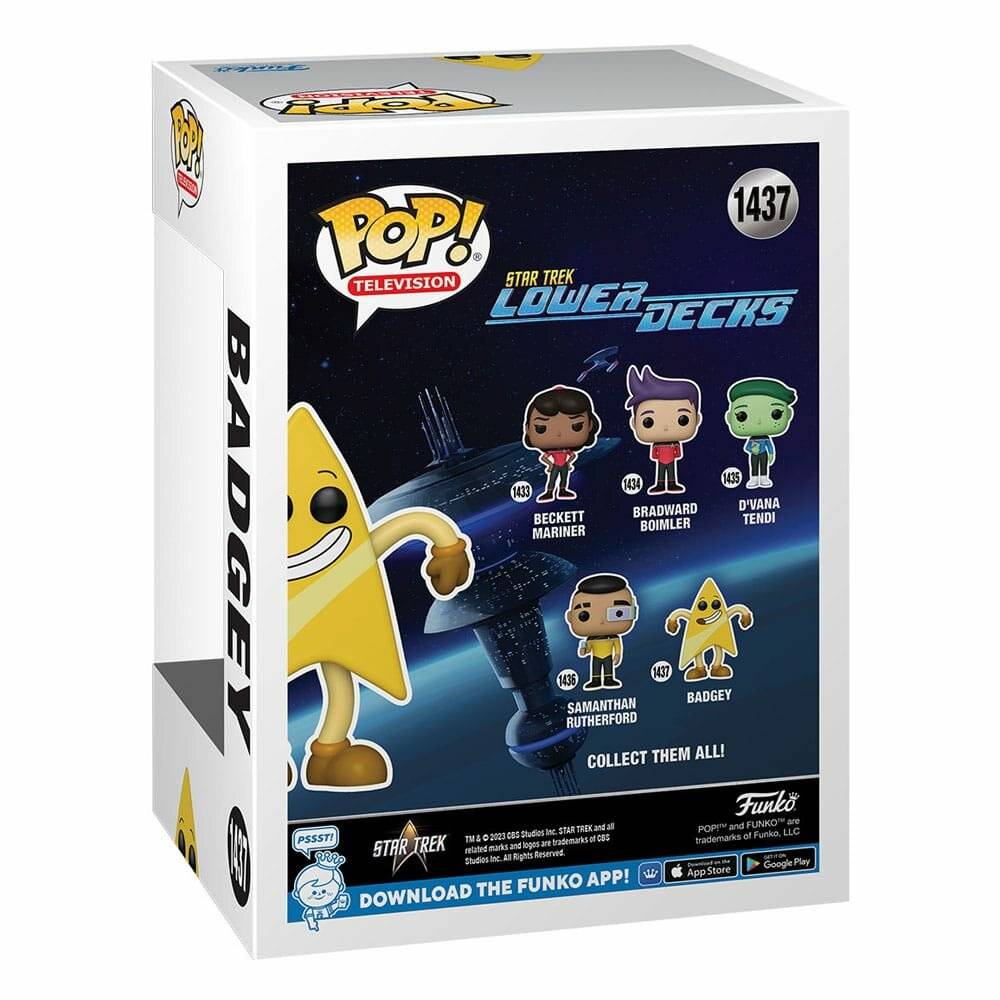 Star Trek Lower Decks POP! TV Vinyl Figur Badgey 9 cm