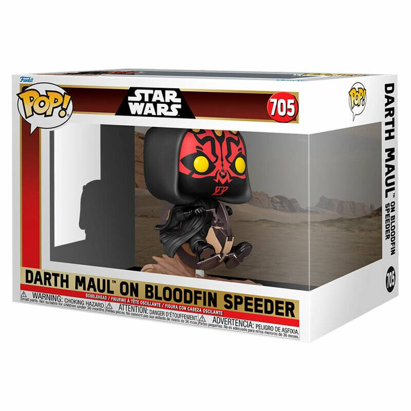 Star Wars POP! Rides Deluxe Vinyl Figur Darth Maul on Bloodfin 9 cm