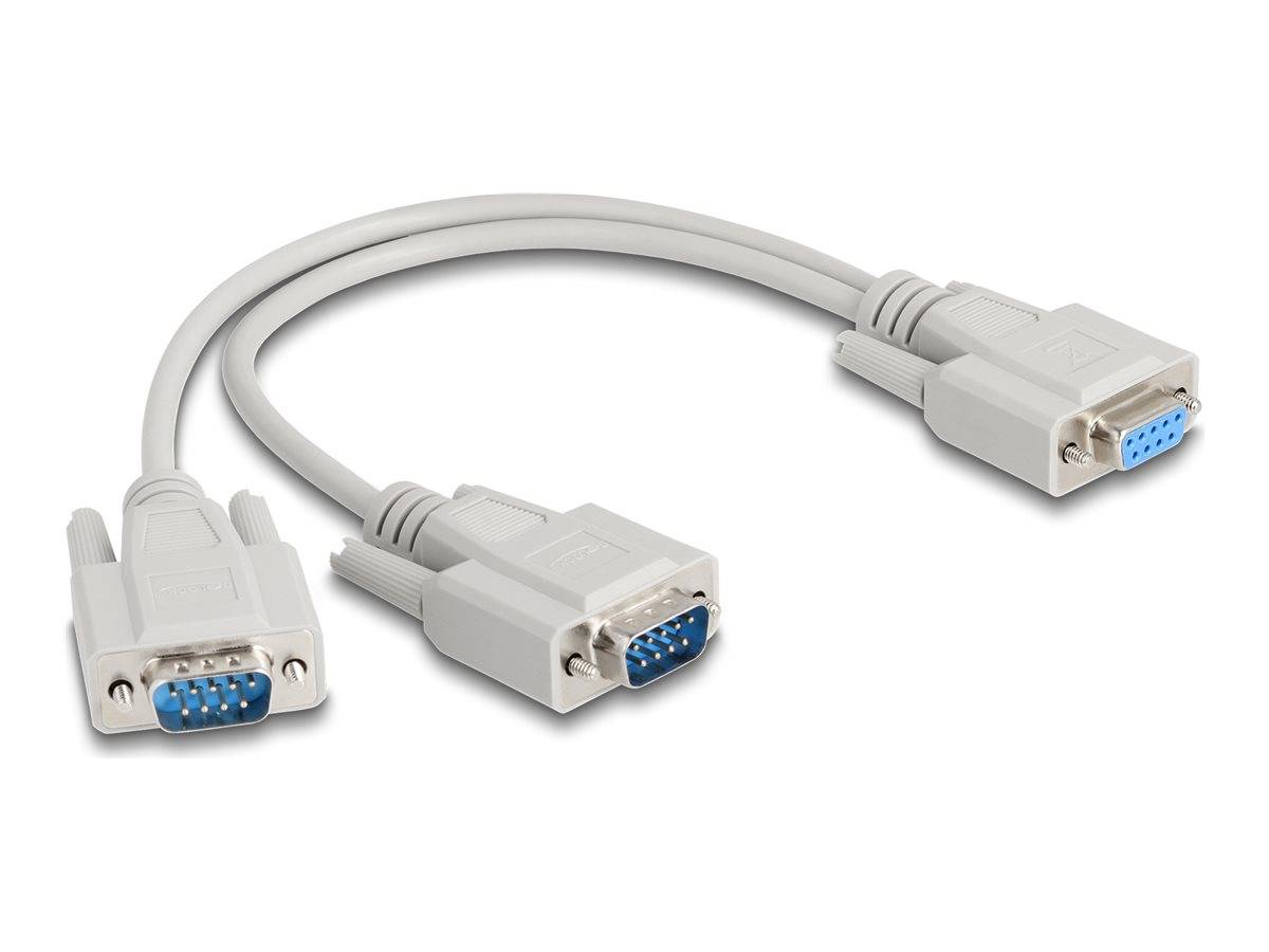 Delock - Serieller Splitter - DB-9 (W) zu DB-9 (M)