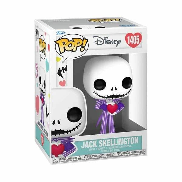 Nightmare before Christmas Valentines POP! Disney Vinyl Figur Jack 9 cm
