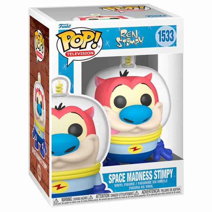 Nick Rewind POP! TV Vinyl Figur Stimpy(Space Suit) 9 cm