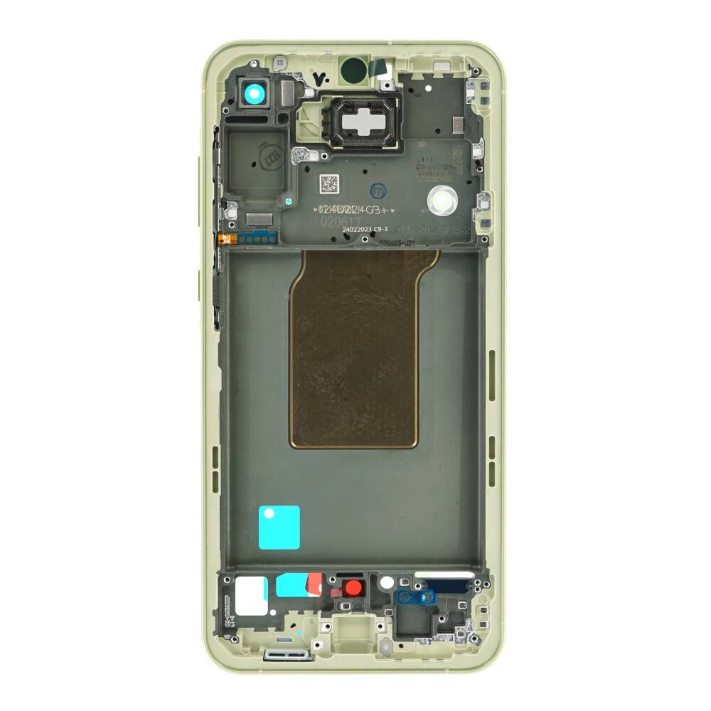 Original Mittelrahmen für Samsung Galaxy A55 SM-A556 gelb GH82-34309D