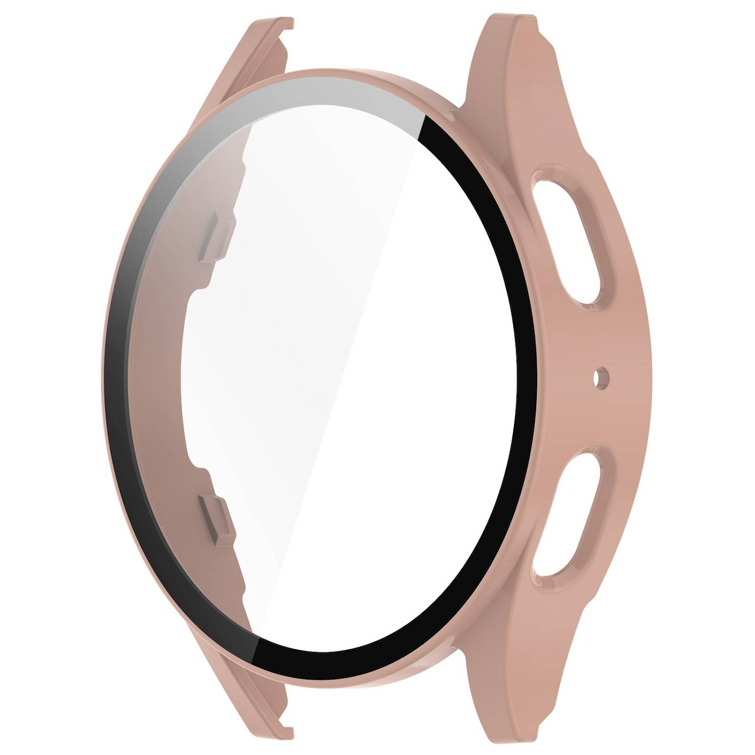 Für Samsung Galaxy Watch 7 44mm Kunststoff PC Hülle + Hart Glas Pink