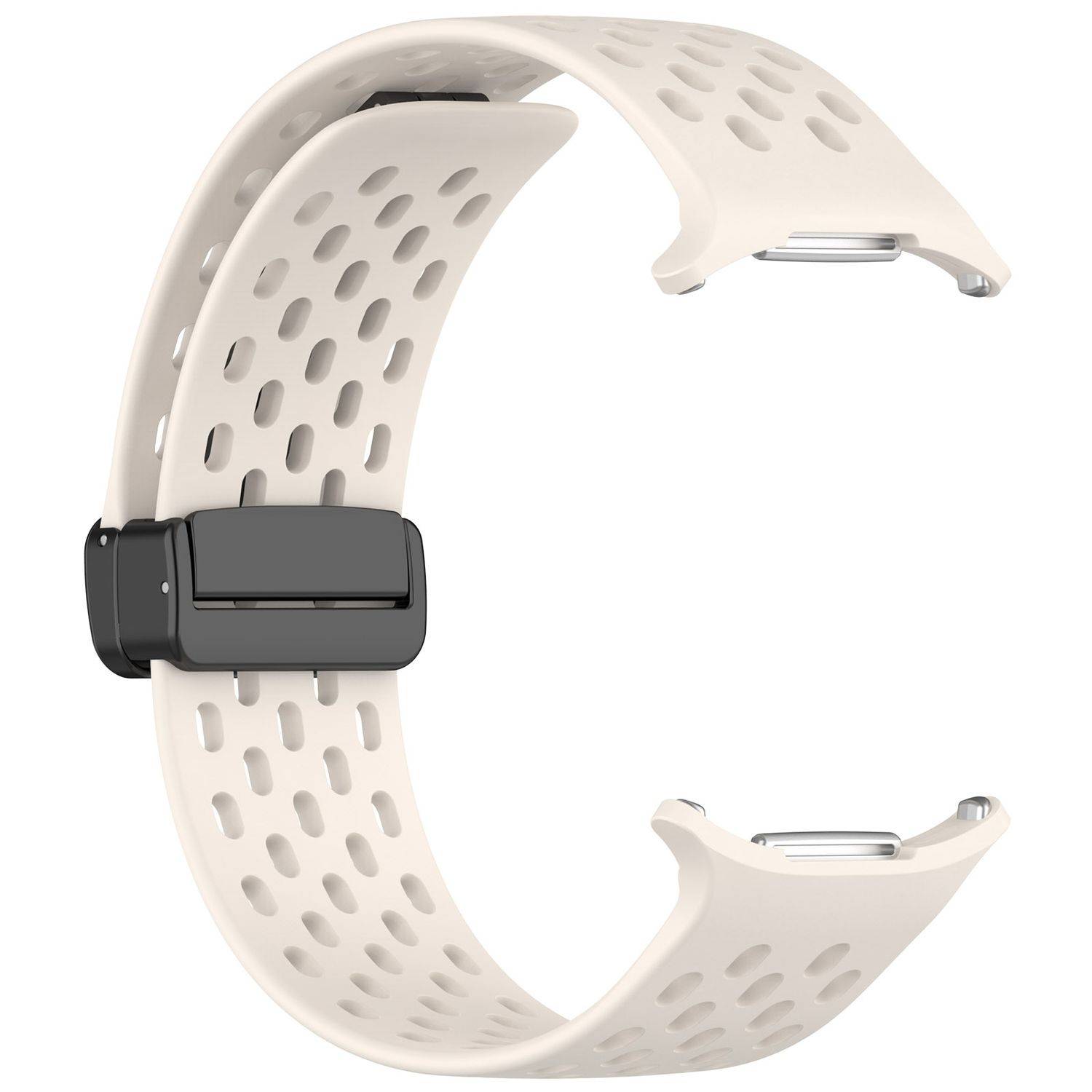 Für Samsung Galaxy Watch Ultra 47mm Silikon Magnetisch Armband Beige