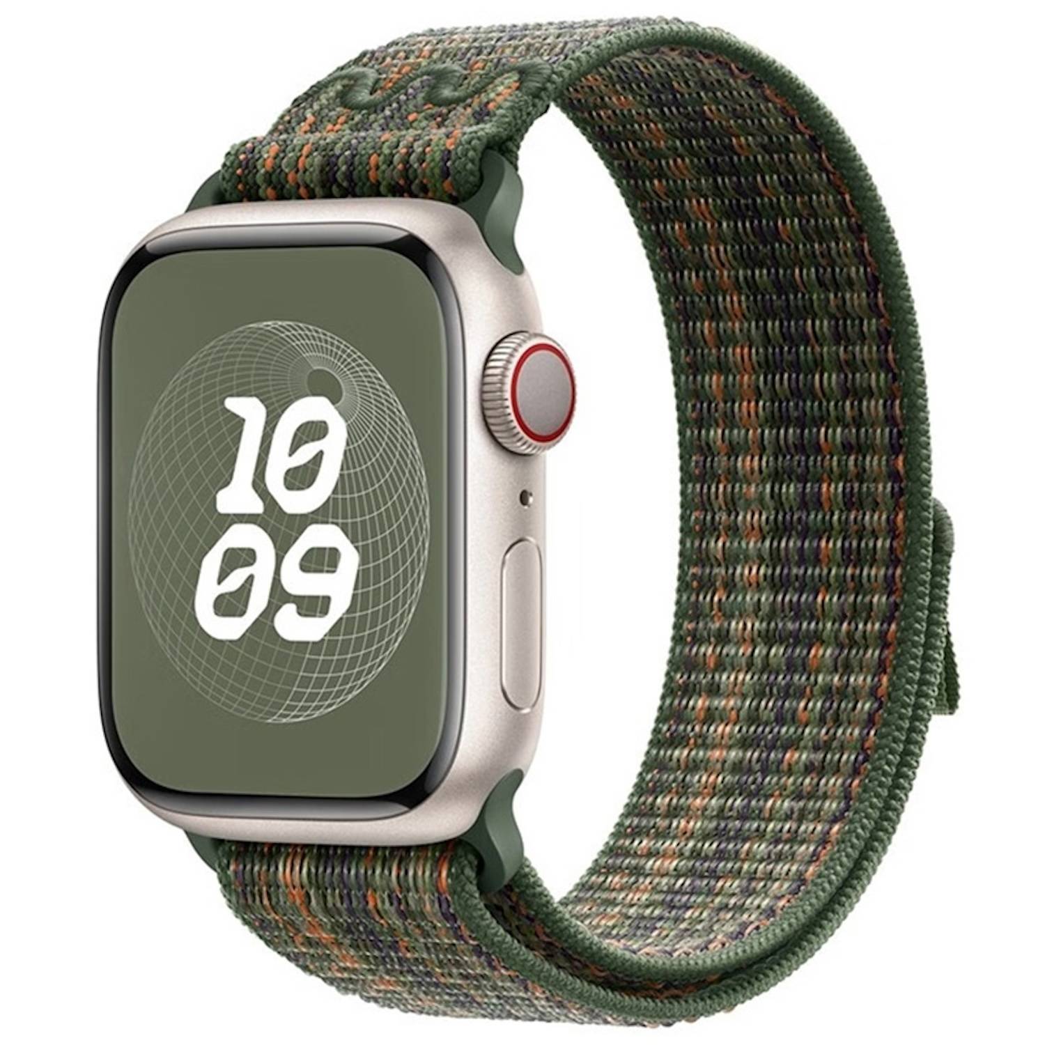 Für Apple Watch SE 2023 44mm Design Nylon Klettverschluss Arm Band M2