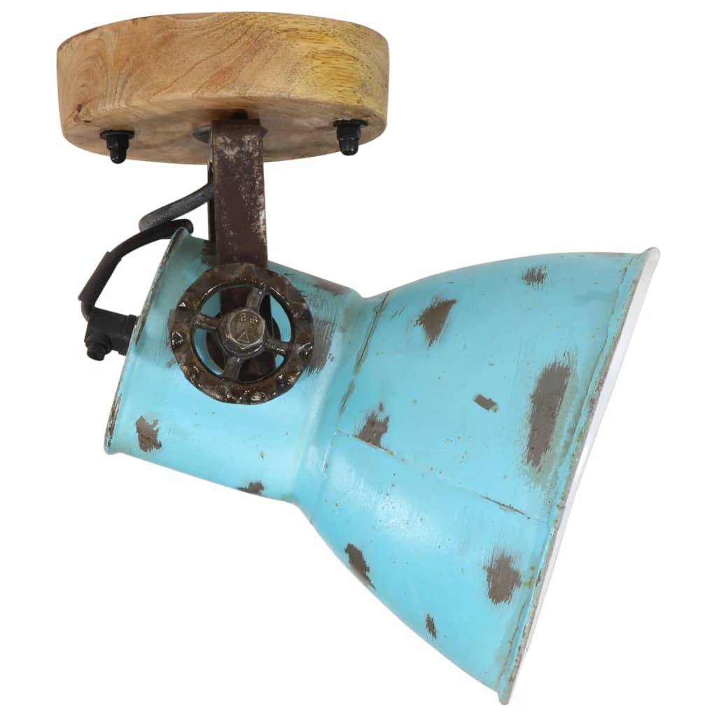 vidaXL Wandleuchte 25 W Blau 11,5x11,5x25 cm E27