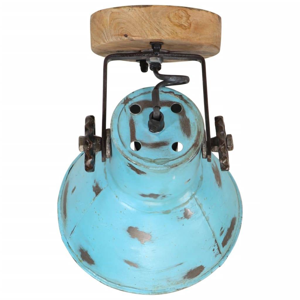 vidaXL Wandleuchte 25 W Blau 11,5x11,5x25 cm E27