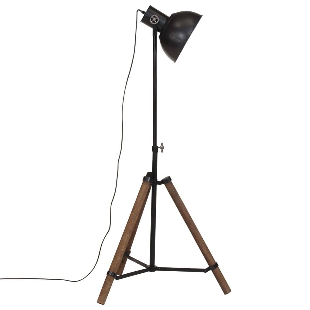 vidaXL Stehleuchte 25 W Schwarz 75x75x90-150 cm E27