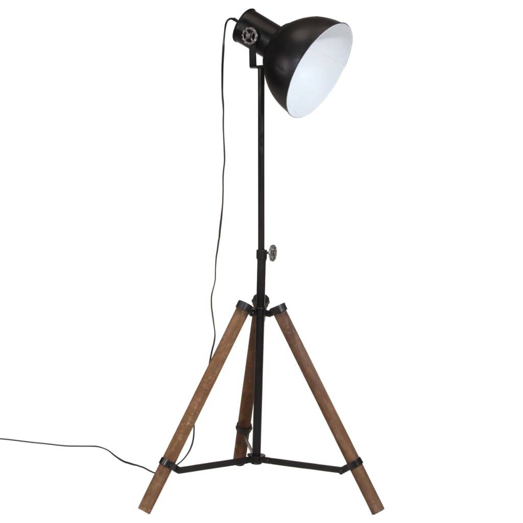 vidaXL Stehleuchte 25 W Schwarz 75x75x90-150 cm E27
