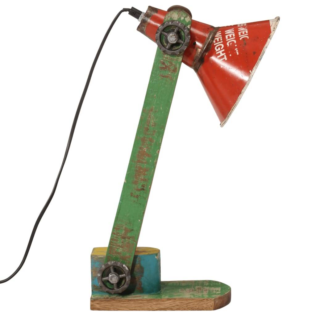 vidaXL Schreibtischlampe 25 W Mehrfarbig 23x13x52 cm E27