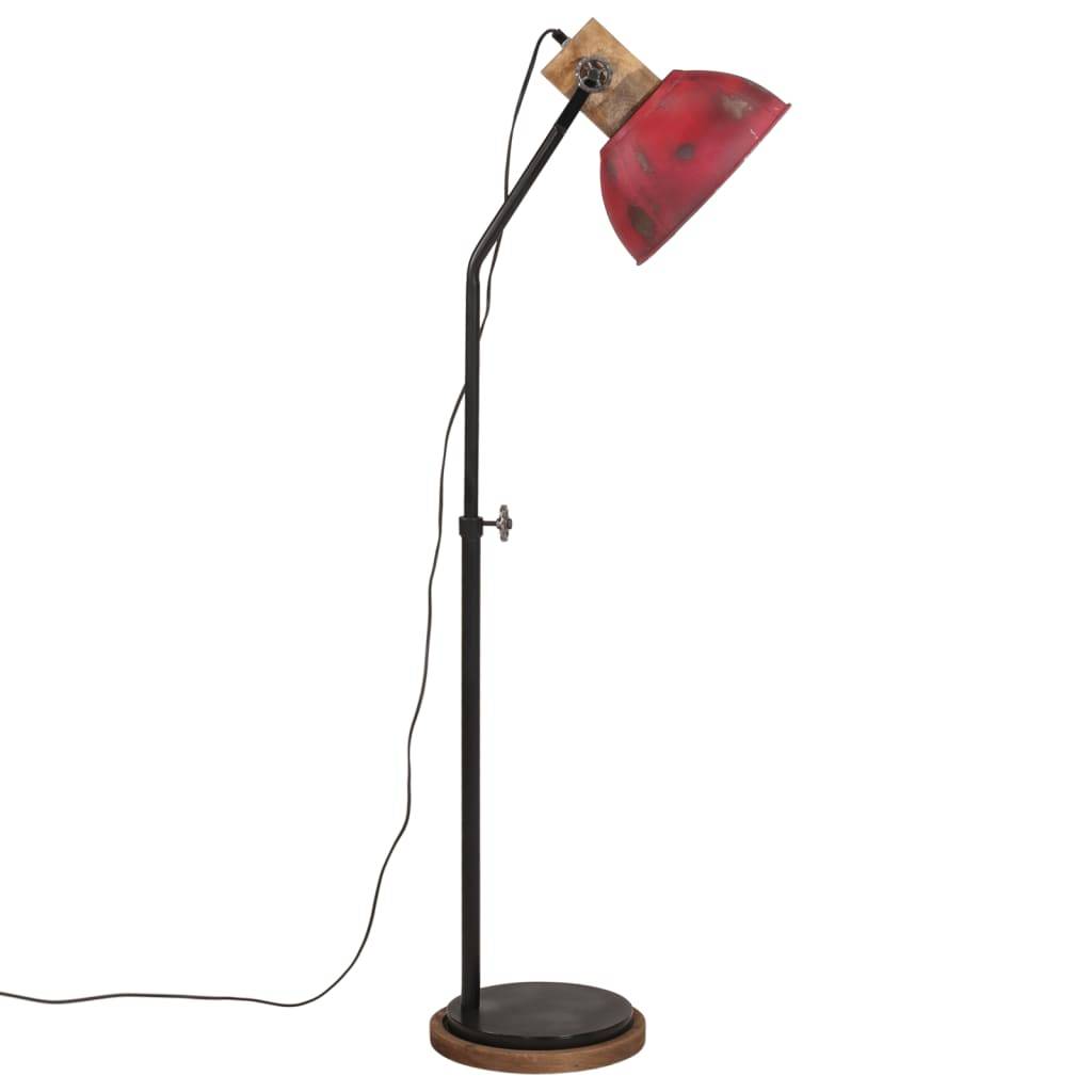 vidaXL Stehleuchte 25 W Rot 30x30x100-150 cm E27