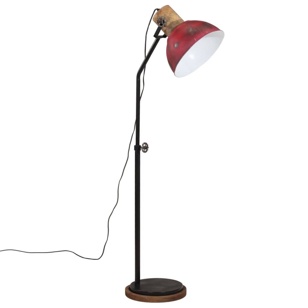vidaXL Stehleuchte 25 W Rot 30x30x100-150 cm E27