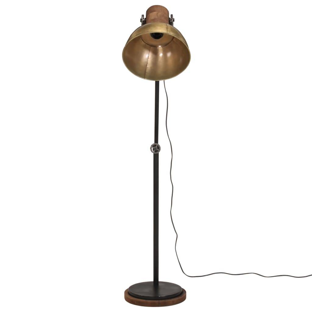 vidaXL Stehleuchte 25 W Antik Messing 30x30x100-150 cm E27