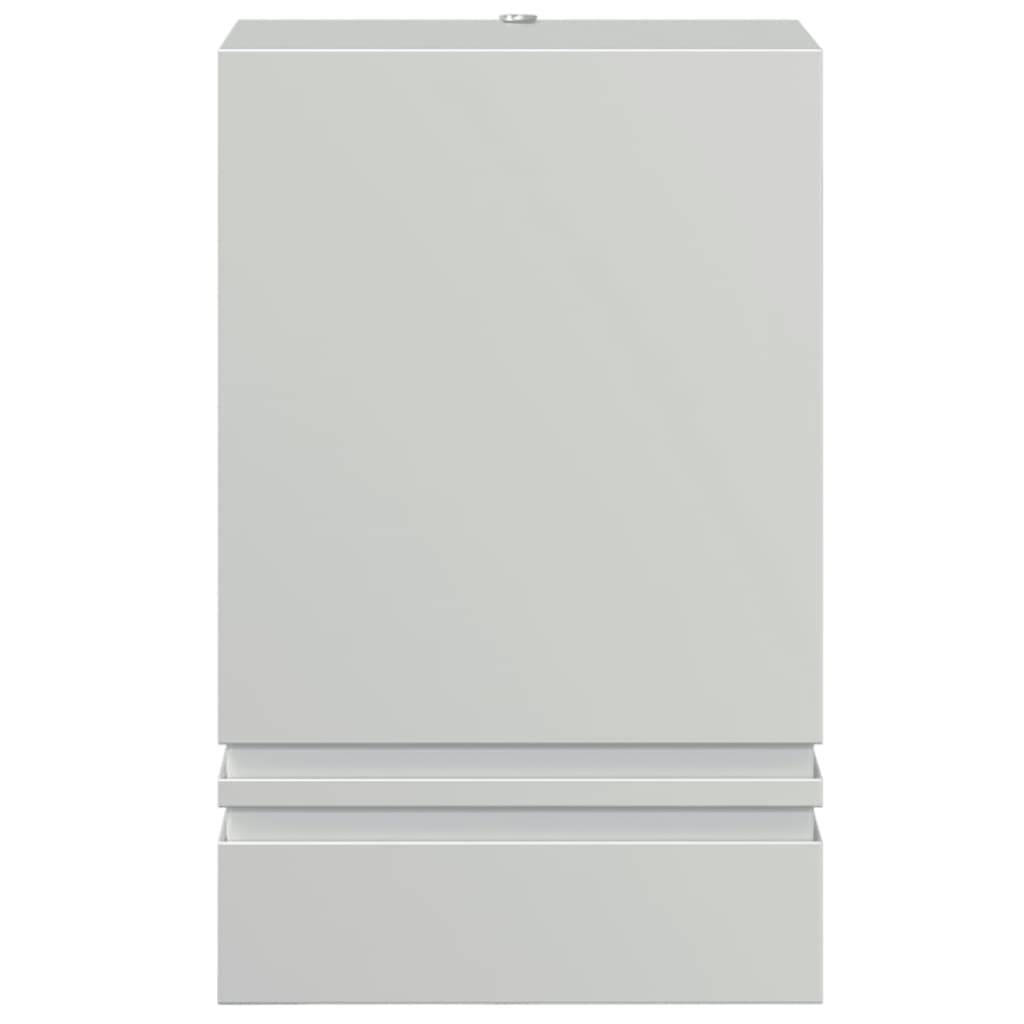 vidaXL Außenwandleuchte Silbern Edelstahl