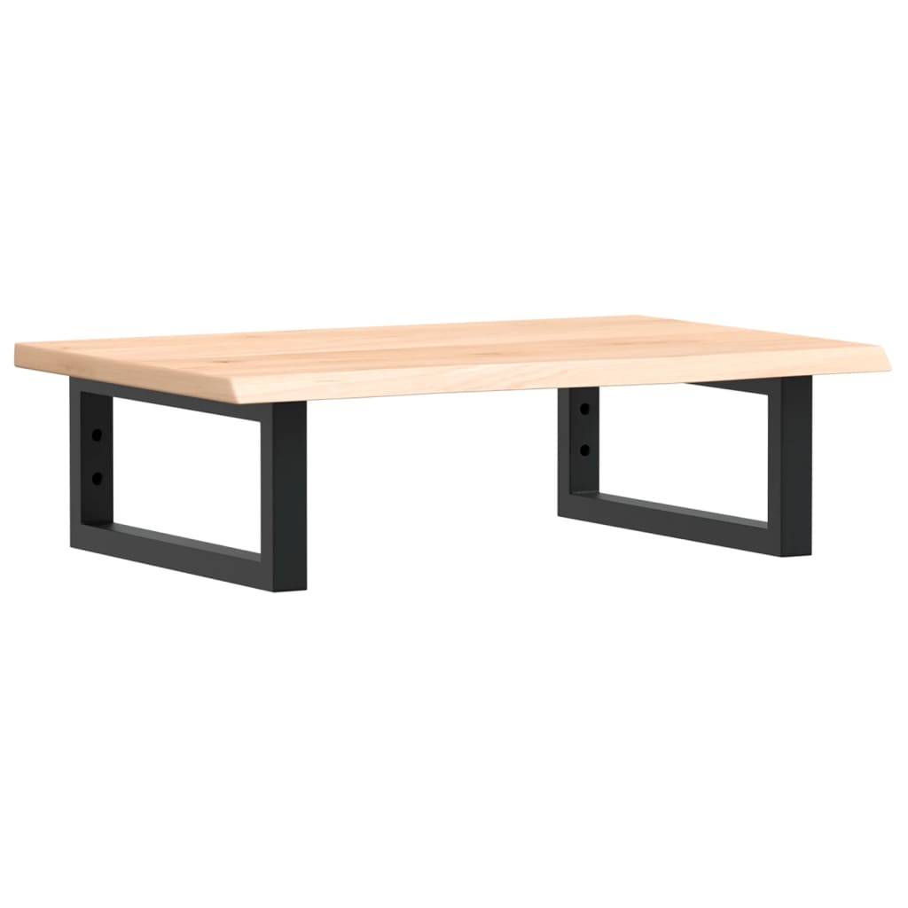 vidaXL Waschtischplatte mit Halterung Stahl und Massivholz Eiche