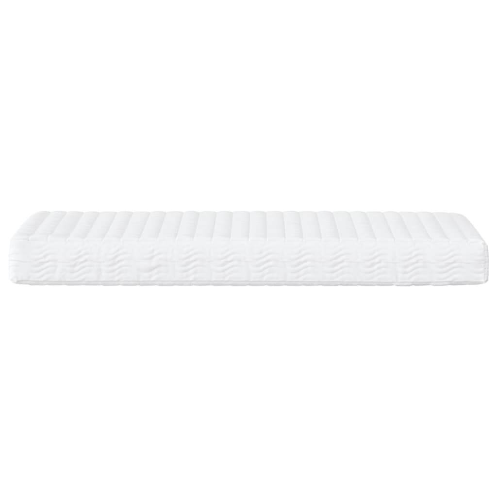 vidaXL Schaumstoffmatratze Weiß 100x220 cm Härtegrad H2 H3