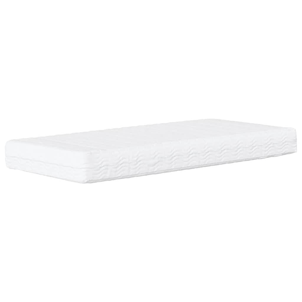 vidaXL Schaumstoffmatratze Weiß 100x220 cm Härtegrad H2 H3