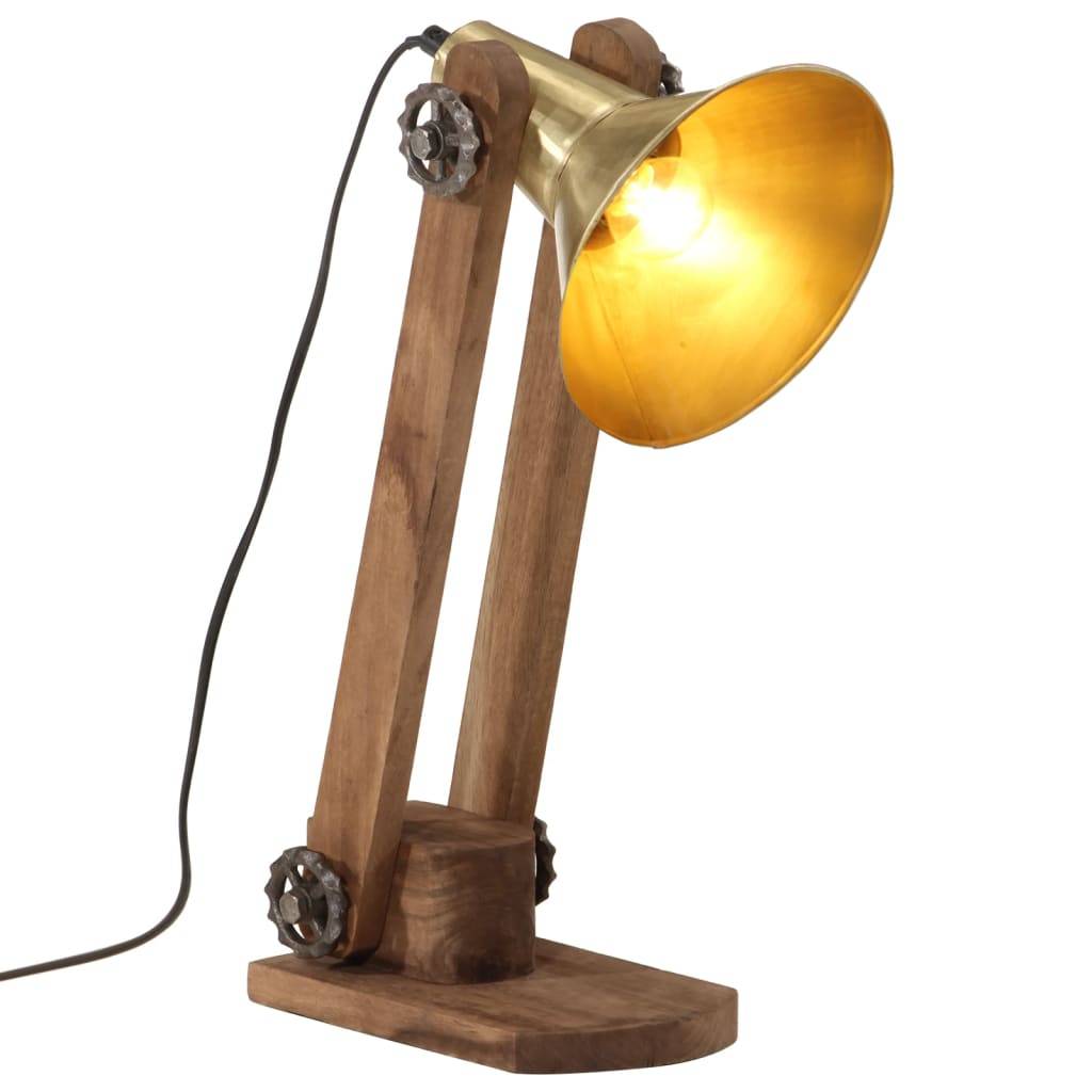vidaXL Schreibtischlampe 25 W Antik-Messing 23x13x52 cm E27