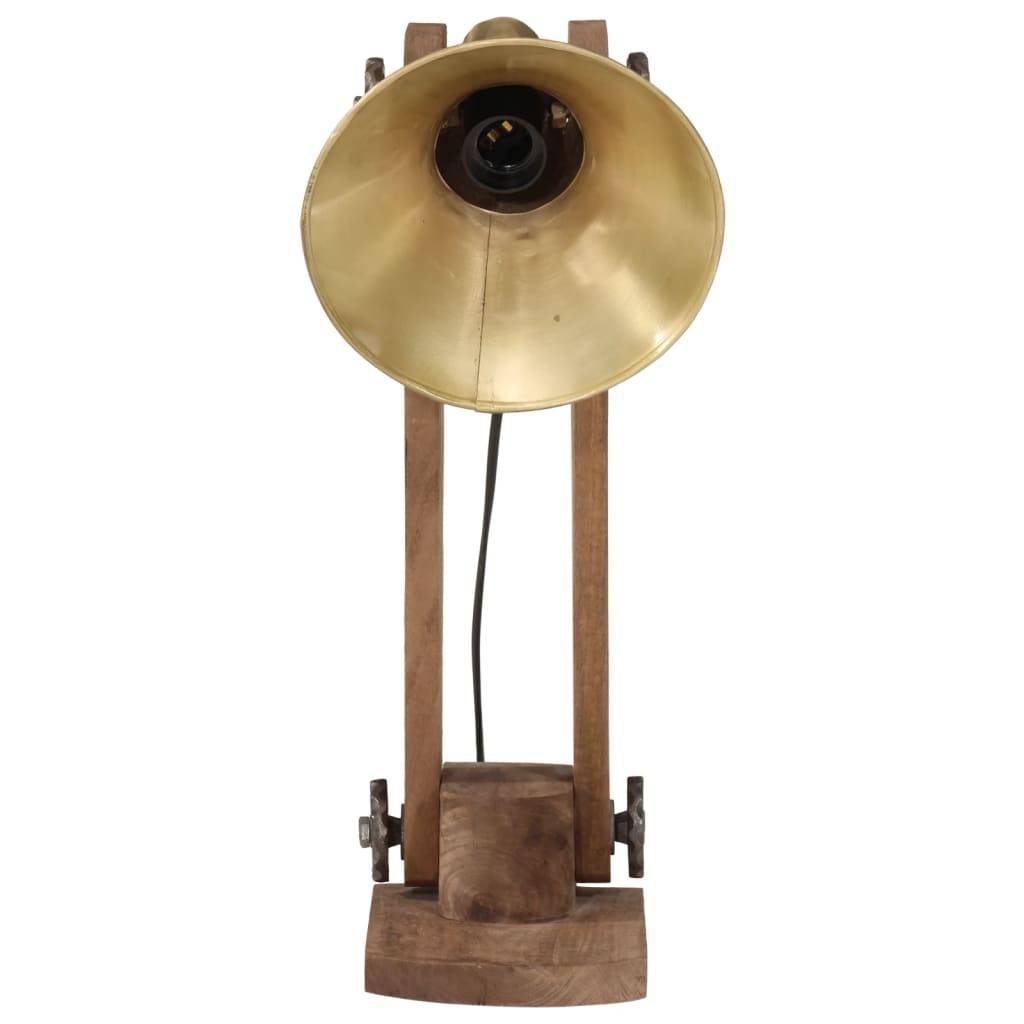vidaXL Schreibtischlampe 25 W Antik-Messing 23x13x52 cm E27