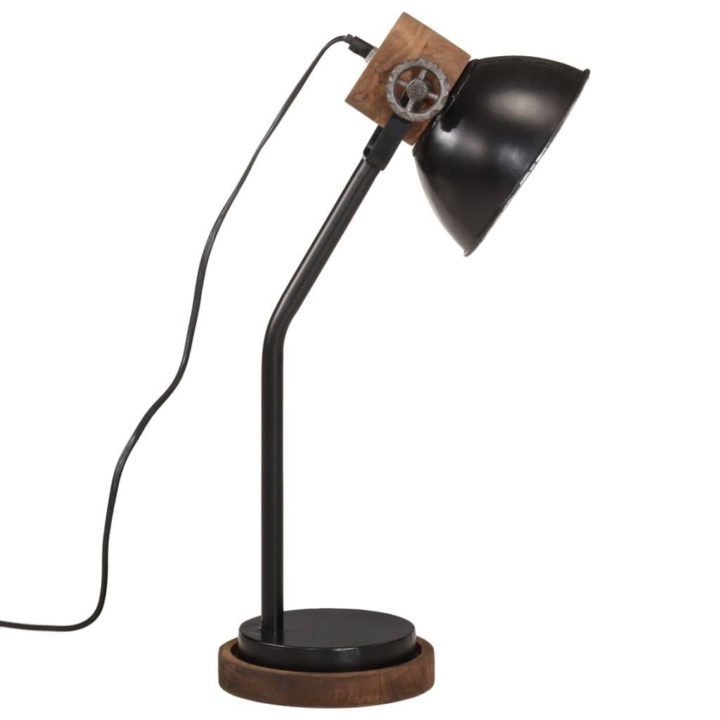 vidaXL Schreibtischlampe 25 W Schwarz 18x18x60 cm E27