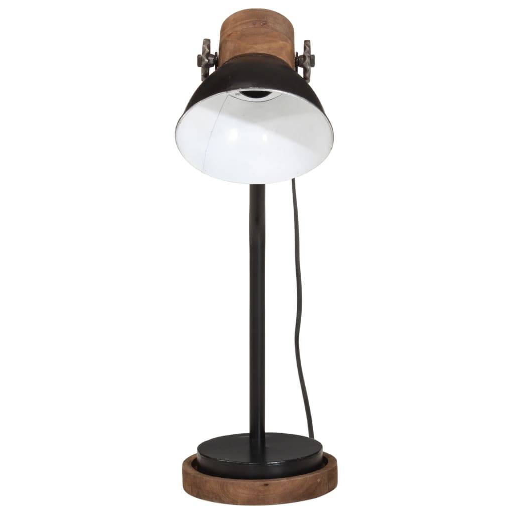 vidaXL Schreibtischlampe 25 W Schwarz 18x18x60 cm E27