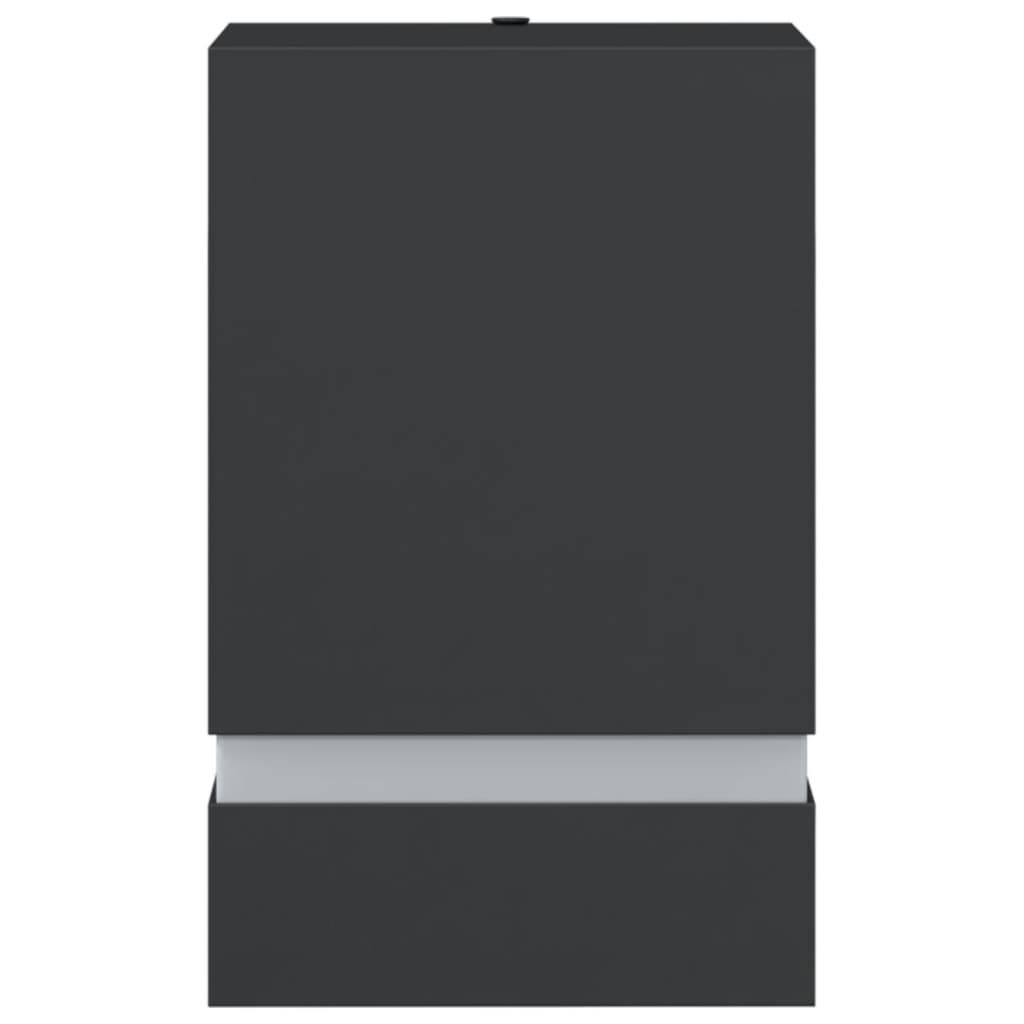 vidaXL Außenwandleuchten 2 Stk. Schwarz Edelstahl